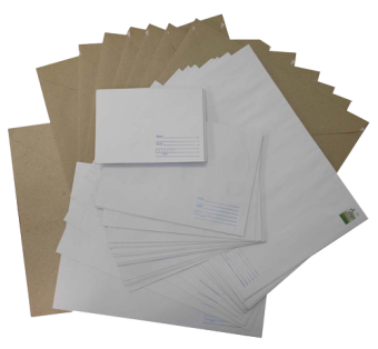 Конверт белый 285х400 мм с вертикальным клапаном