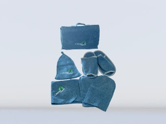 Комплект банный с вышивкой М693-23