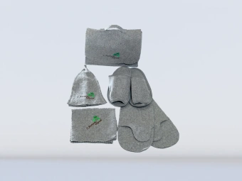 Комплект банный с вышивкой М693-23